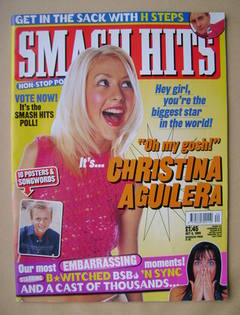 Smash Hits magazine - Christina Aguilera cover (6 October 1999)