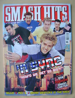 Smash Hits magazine - 'N Sync cover (6 September 2000)