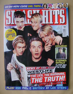 Smash Hits magazine - Westlife cover (3 May 2000)