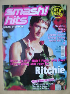 Smash Hits magazine - Ritchie Neville cover (4 October 2000)