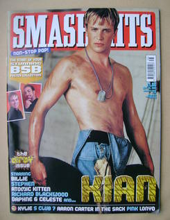 Smash Hits magazine - Kian Egan cover (20 September 2000)