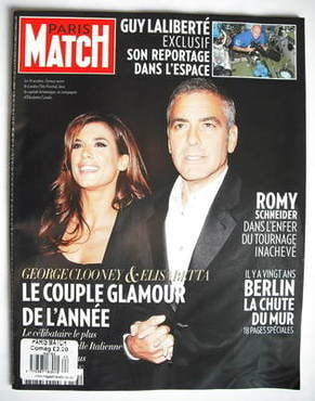 Paris Match magazine - 22-28 October 2009 - George Clooney and Elisabetta Canalis cover
