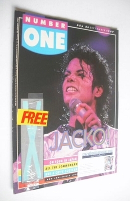 <!--1987-09-26-->NUMBER ONE magazine - Michael Jackson cover (26 September 