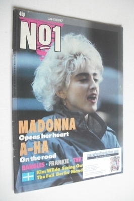 No 1 magazine - Madonna cover (10 January 1987)