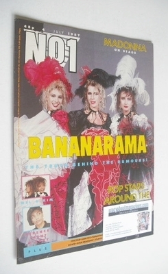 No 1 Magazine - Bananarama cover (4 July 1987)