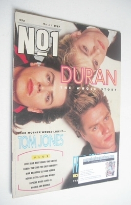 No 1 Magazine - Duran Duran cover (9 May 1987)