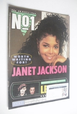 No 1 Magazine - Janet Jackson cover (28 March 1987)