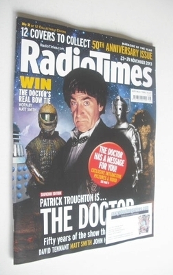 Radio Times magazine - Patrick Troughton cover (23-29 November 2013)