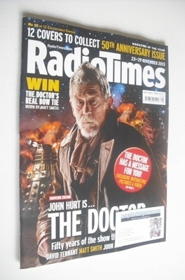 Radio Times magazine - John Hurt cover (23-29 November 2013)