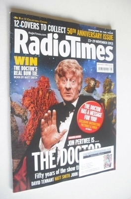 Radio Times magazine - Jon Pertwee cover (23-29 November 2013)
