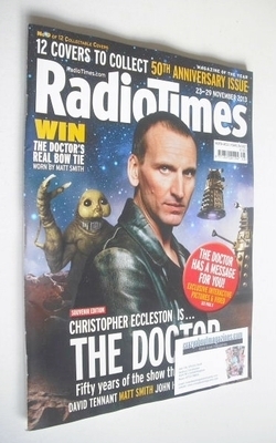 Radio Times magazine - Christopher Eccleston cover (23-29 November 2013)