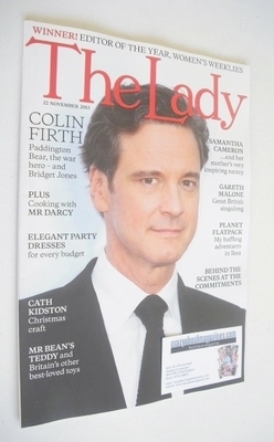<!--2013-11-22-->The Lady magazine (22 November 2013 - Colin Firth cover)