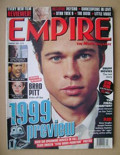Empire magazine - Brad Pitt cover (February 1999 - Issue 116)