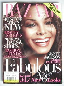 <!--2009-10-->Harper's Bazaar magazine - October 2009 - Janet Jackson cover