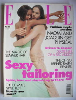 British Elle magazine - April 1997 - Naomi Campbell and Joaquin Cortes cover