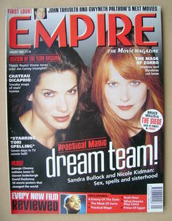 Empire magazine - Sandra Bullock and Nicole Kidman cover (January 1999 - Issue 115)