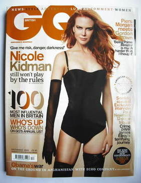 British GQ magazine - December 2009 - Nicole Kidman cover
