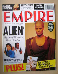 <!--1992-09-->Empire magazine - Sigourney Weaver cover (September 1992 - Is