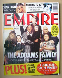 Empire magazine - The Addams Family cover (January 1992 - Issue 31)