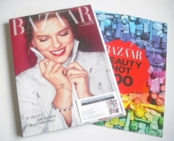 Harper's Bazaar magazine - October 2013 - Scarlett Johansson cover (Subscriber's Issue)