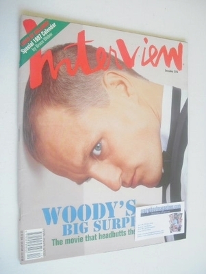 Interview magazine - December 1996 - Woody Harrelson cover