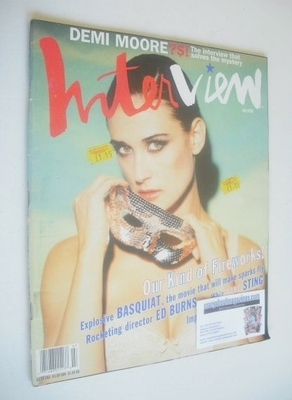 <!--1996-07-->Interview magazine - July 1996 - Demi Moore cover