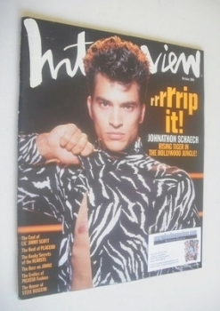 Interview magazine - Johnathon Schaech cover (October 1996)