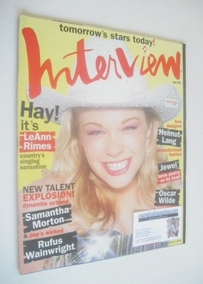 <!--1998-06-->Interview magazine - June 1998 - LeAnn Rimes cover