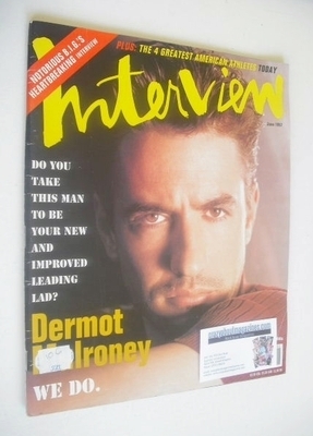 <!--1997-06-->Interview magazine - June 1997 - Dermot Mulroney cover