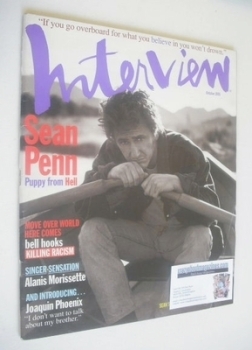 Interview magazine - October 1995 - Sean Penn cover