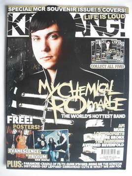 Kerrang magazine - Frank Iero cover (21 October 2006 - Issue 1130)