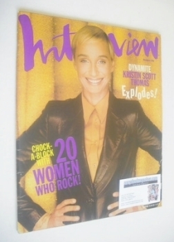 Interview magazine - November 1996 - Kristin Scott Thomas cover