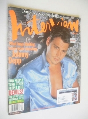 <!--1995-12-->Interview magazine - December 1995 - Johnny Depp cover