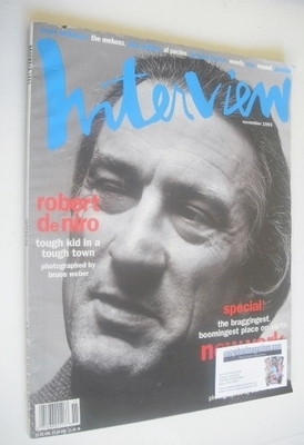 <!--1993-11-->Interview magazine - November 1993 - Robert De Niro cover