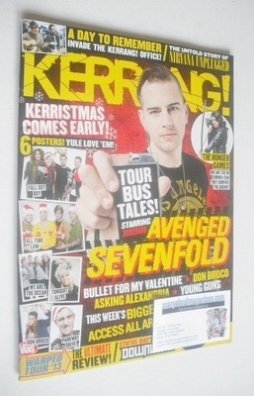 Kerrang magazine - Avenged Sevenfold cover (30 November 2013 - Issue 1494)