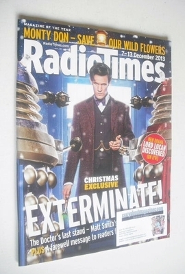 Radio Times magazine - Matt Smith cover (7-13 December 2013)