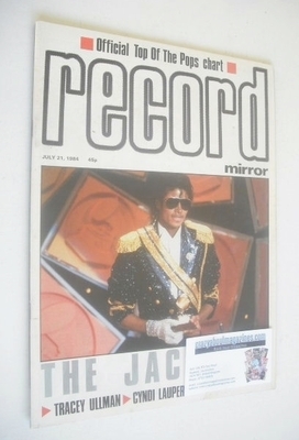 Record Mirror magazine - Michael Jackson cover (21 July 1984)