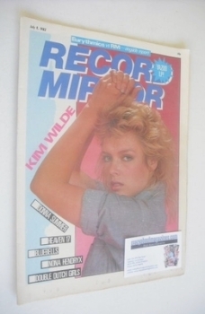 Record Mirror magazine - Kim Wilde cover (9 July 1983)