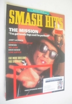 Smash Hits magazine - Wayne Hussey cover (25 March-7 April 1987)
