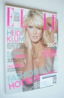 <!--2004-02-->British Elle magazine - February 2004 - Heidi Klum cover