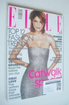 British Elle magazine - February 1998 - Helena Christensen cover