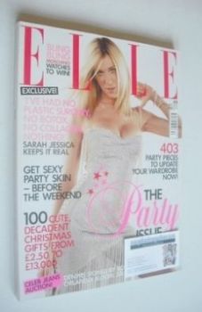 British Elle magazine - December 2003 - Sarah Jessica Parker cover