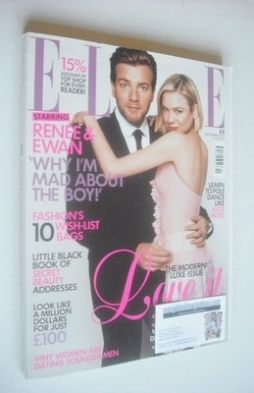 British Elle magazine - November 2003 - Ewan McGregor and Renee Zellweger cover