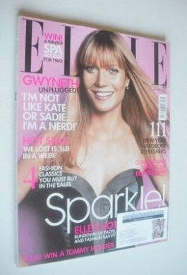 British Elle magazine - January 2004 - Gwyneth Paltrow cover
