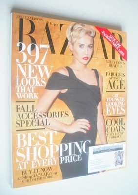 Harper's Bazaar magazine - October 2013 - Miley Cyrus cover