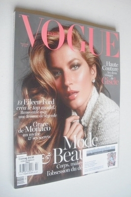 French Paris Vogue magazine - November 2013 - Gisele Bundchen cover