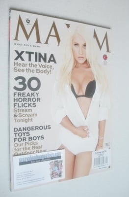 Maxim magazine - Christina Aguilera cover (October 2013 - US Edition)