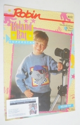 Roland Rat Sweater Knitting Pattern (Robin R232) (Child Size)