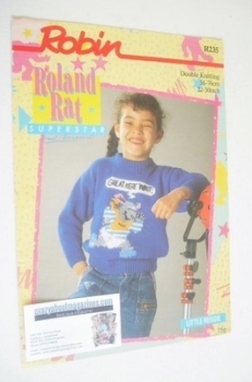 Little Reggie Sweater Knitting Pattern (Robin R235) (Child Size)