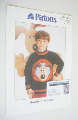 Gromit in Porthole Sweater Knitting Pattern (Patons PBN E2212) (Child Size)